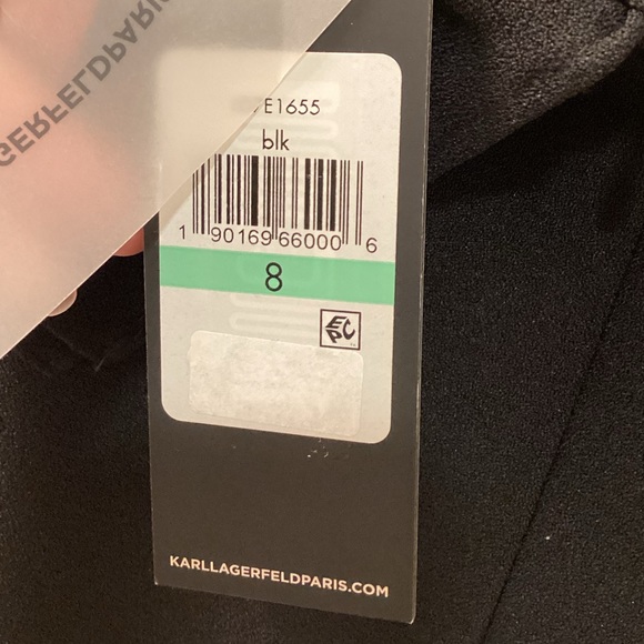NWT Black Ruffle Karl Lagerfield dress 🖤👗 - Picture 11 of 14